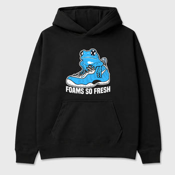 Best Sneakerfit Graphic Tee. Graphic Outfits. Sneaker Tees To Match Air Foamposite One University Blue Sneakers – Foams So Fresh Tee Black 2