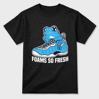 Best Sneakerfit Graphic Tee. Graphic Outfits. Sneaker Tees To Match Air Foamposite One University Blue Sneakers – Foams So Fresh Tee Black 2