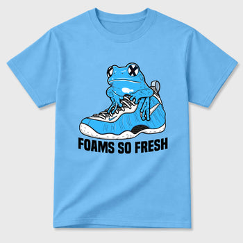 Best Sneakerfit Graphic Tee. Graphic Outfits. Sneaker Tees To Match Air Foamposite One University Blue Sneakers – Foams So Fresh Tee Carolina Blue 2