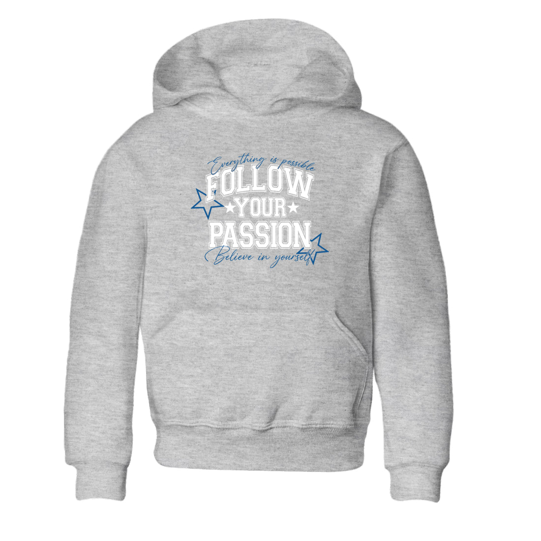 Sneaker match tees – Sneaker Tees To Match Air Jordan 1 Travis Scott Fragment Sneakers – Follow Your Passion Kids Graphic T-Shirt Heather Grey 2