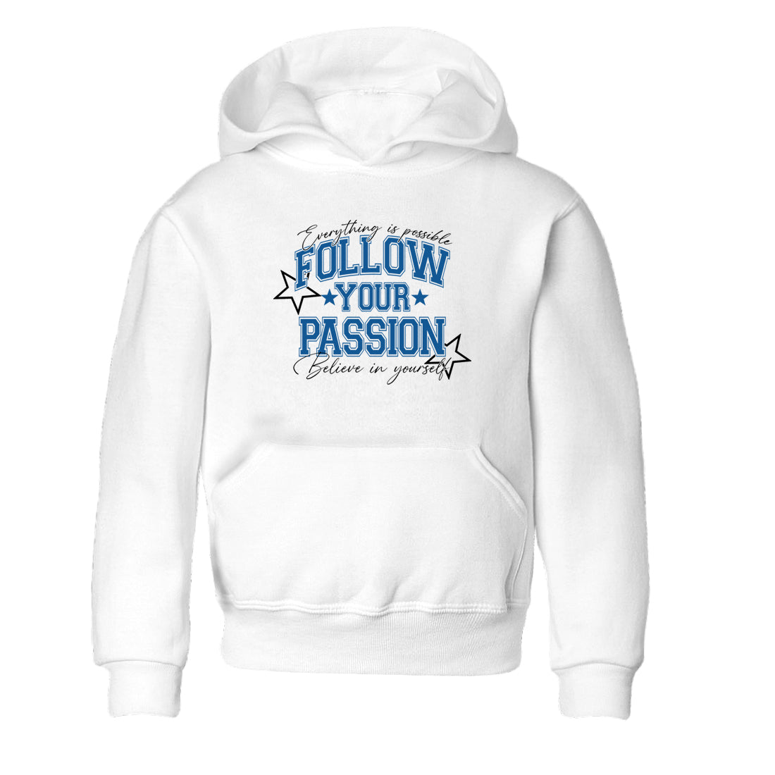 Sneaker match tees – Sneaker Tees To Match Air Jordan 1 Travis Scott Fragment Sneakers – Follow Your Passion Kids Graphic T-Shirt White 2