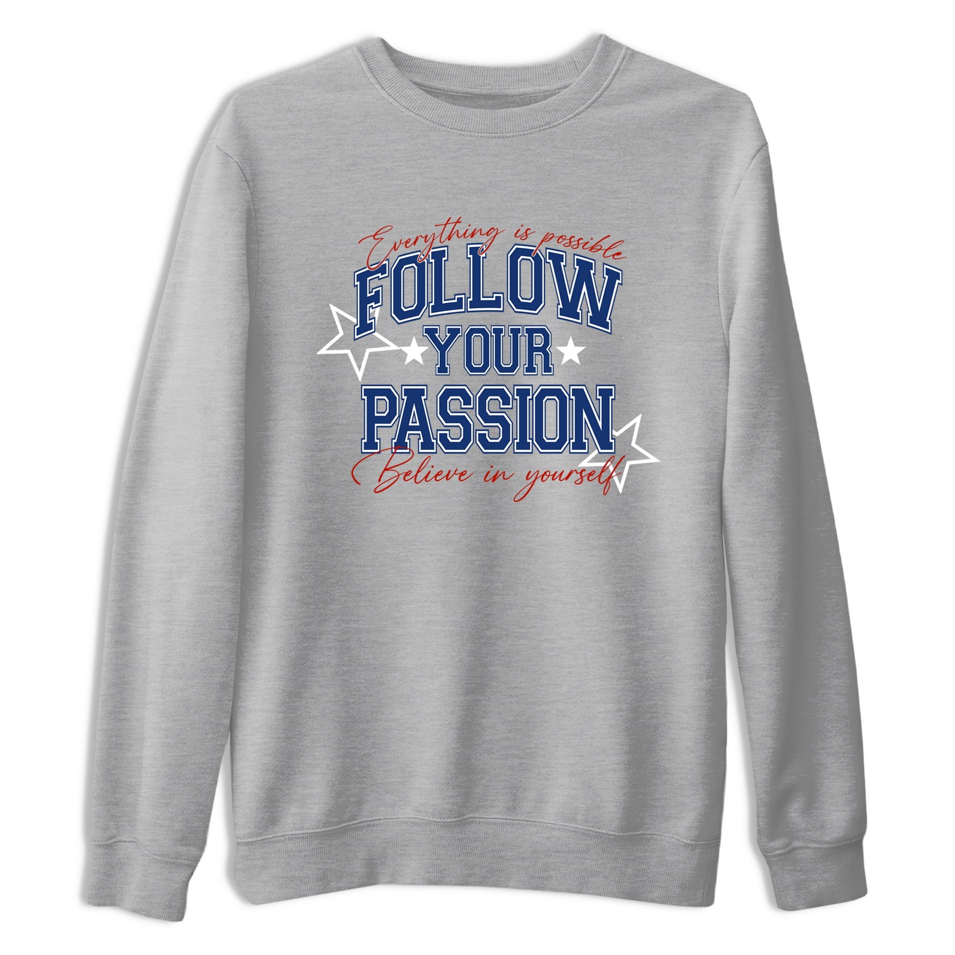 Sneaker match tees – Sneaker Threads To Match Air Jordan 11 Rare Air Shoes – Follow Your Passion Tee Heather Grey 2