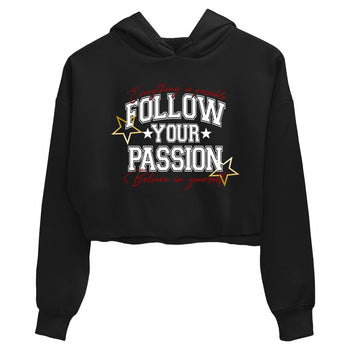 Best Sneakerfit graphic tee – Sneaker Tees To Match Air Jordan 12 Taxi Sneakers – Follow Your Passion Crop T-Shirt Black 2