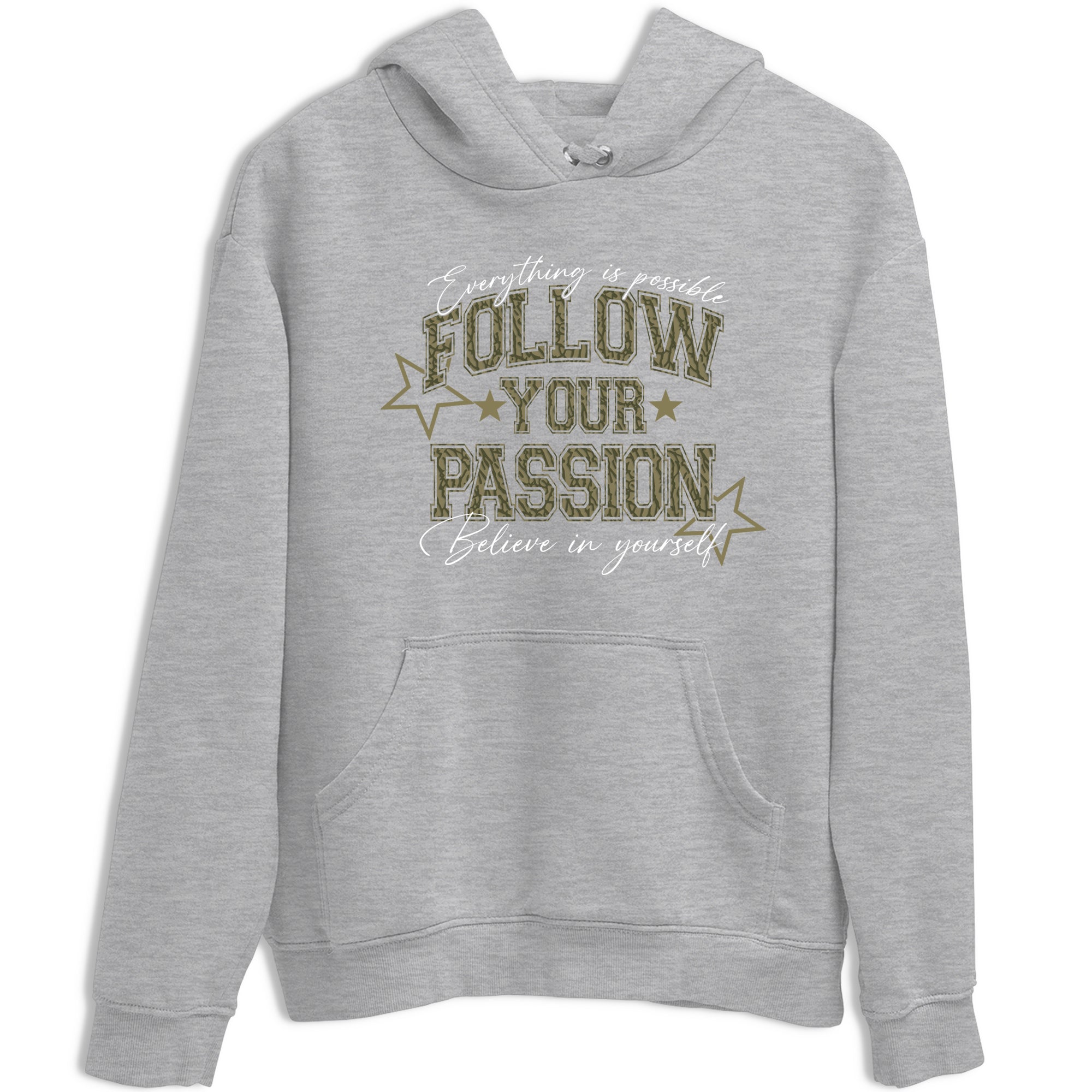 Sneaker Threads – Sneaker Threads To Match Air Jordan 3 Family Affair Shoes – Follow Your Passion Tee Heather Grey 2