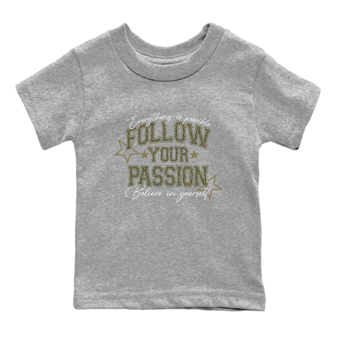 Sneaker Threads – Sneaker Threads To Match Air Jordan 3 Family Affair Shoes – Follow Your Passion Kids T-Shirt Heather Grey 2