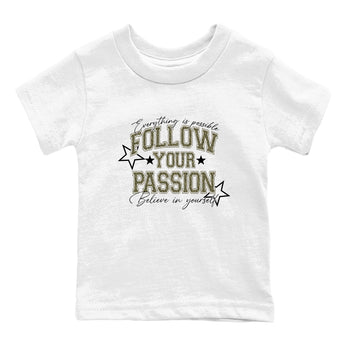 Sneaker Threads – Sneaker Threads To Match Air Jordan 3 Family Affair Shoes – Follow Your Passion Kids T-Shirt White 2
