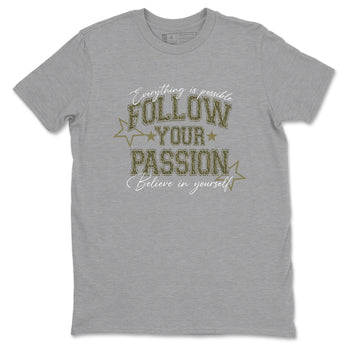 Sneaker Threads – Sneaker Threads To Match Air Jordan 3 Family Affair Shoes – Follow Your Passion Tee Heather Grey 2