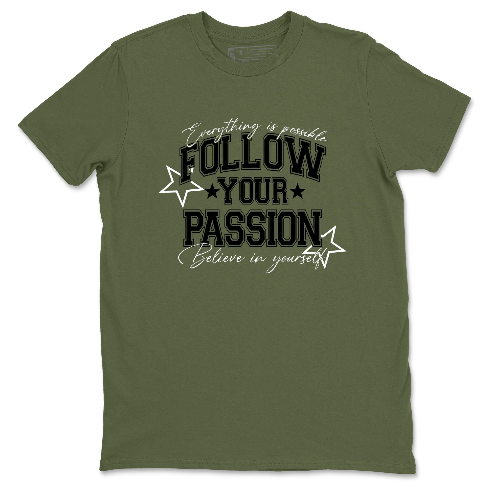 Sneaker Threads – Sneaker Threads To Match Air Jordan 3 Family Affair Shoes – Follow Your Passion Tee Military Green 2