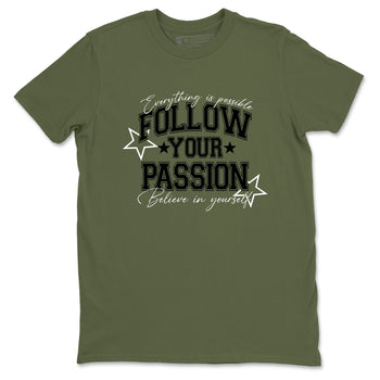 Sneaker Threads – Sneaker Threads To Match Air Jordan 3 Family Affair Shoes – Follow Your Passion Tee Military Green 2