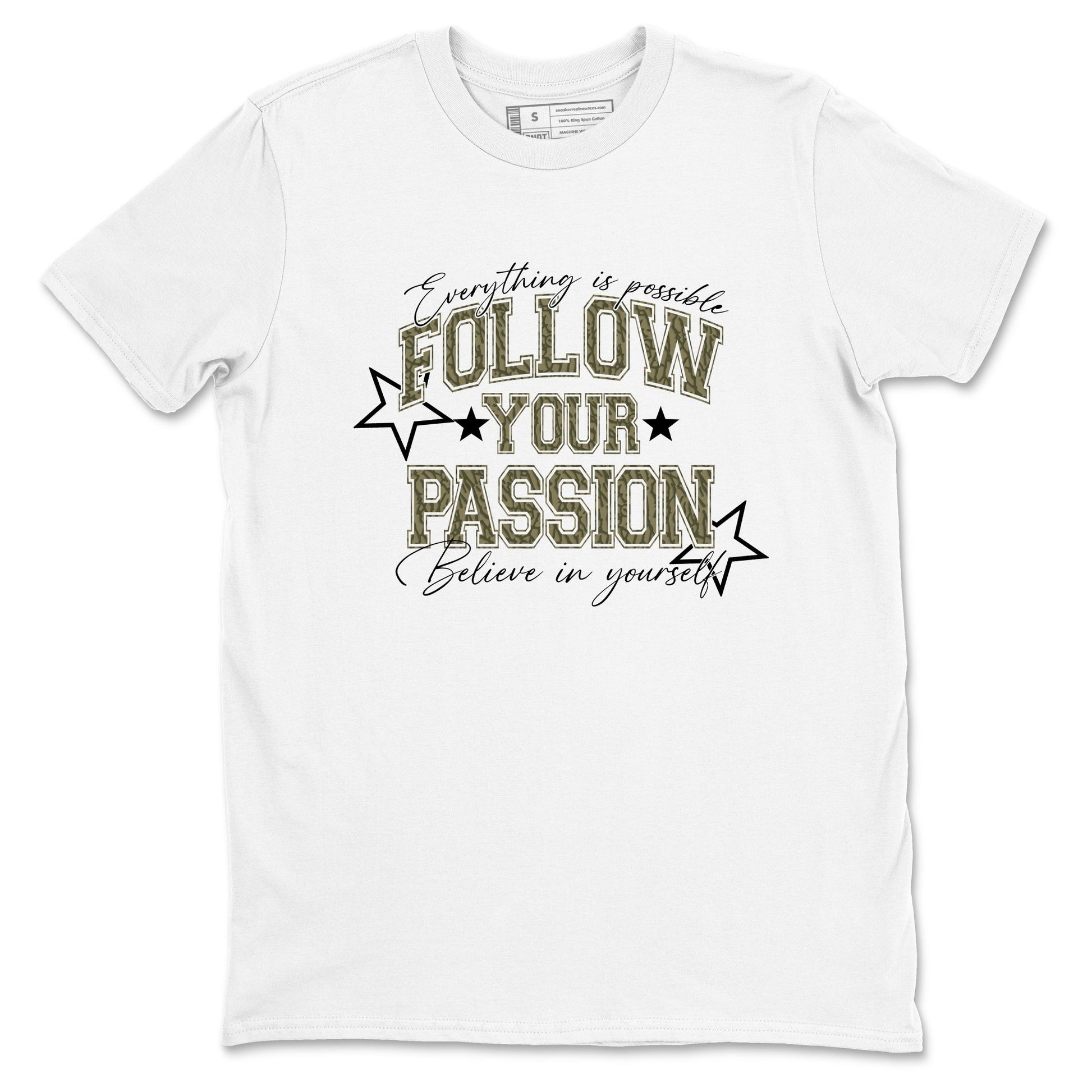 Sneaker Threads – Sneaker Threads To Match Air Jordan 3 Family Affair Shoes – Follow Your Passion Tee White 2