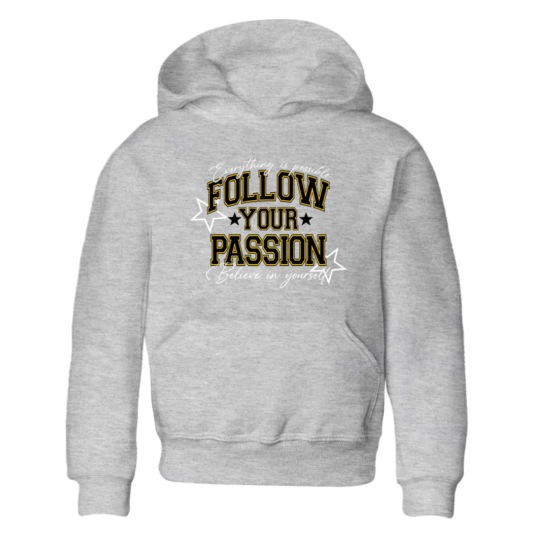 Sneaker match tees – Sneaker Tees To Match Air Jordan 5 Tokyo Shoes – Follow Your Passion Kids T-Shirt Heather Grey 2