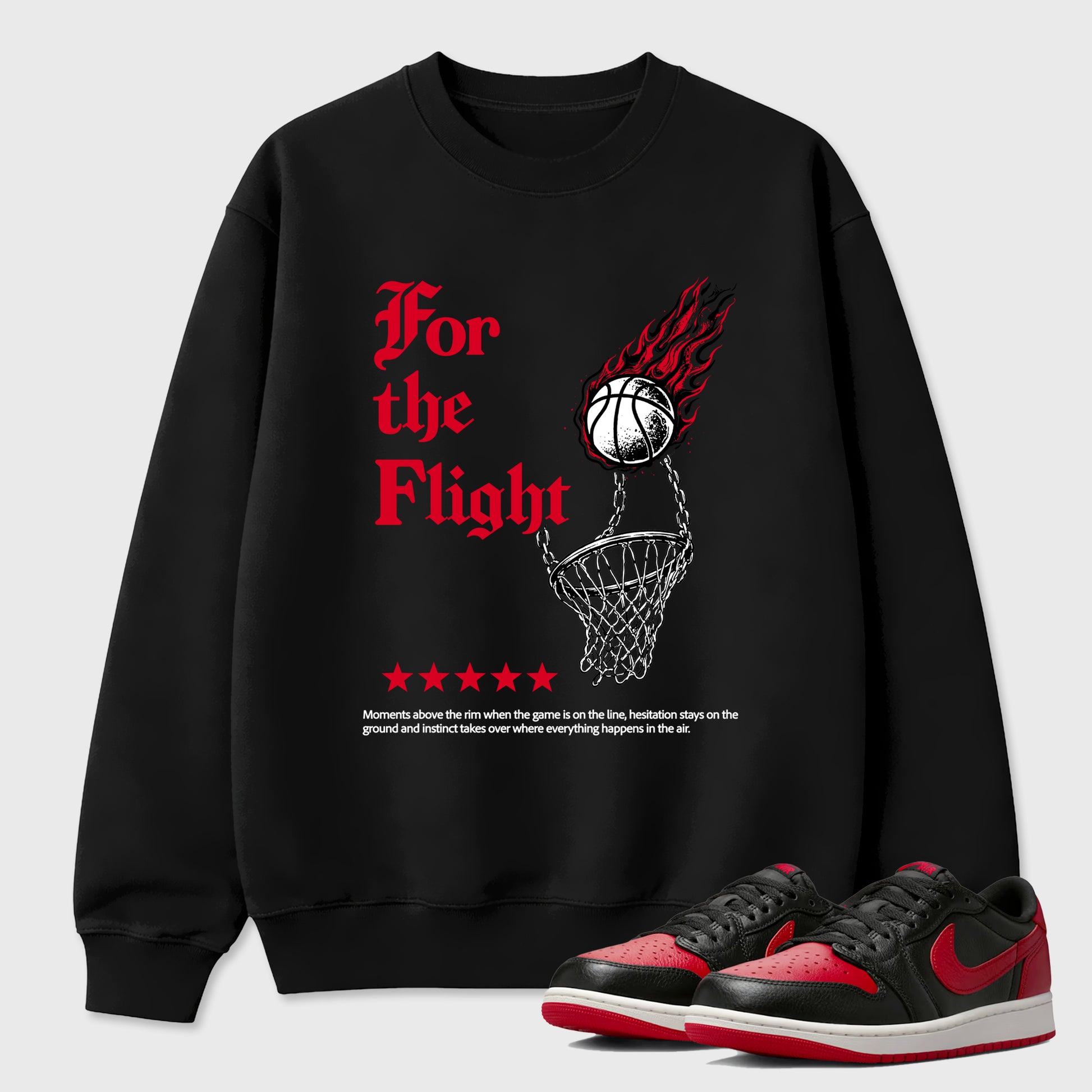 Sneaker match tees – Sneaker Tees To Match Air Jordan 1 Banned Shoes – For The Flight Tee Black 1