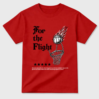 Sneaker match tees – Sneaker Tees To Match Air Jordan 1 Banned Shoes – For The Flight Tee Red 2