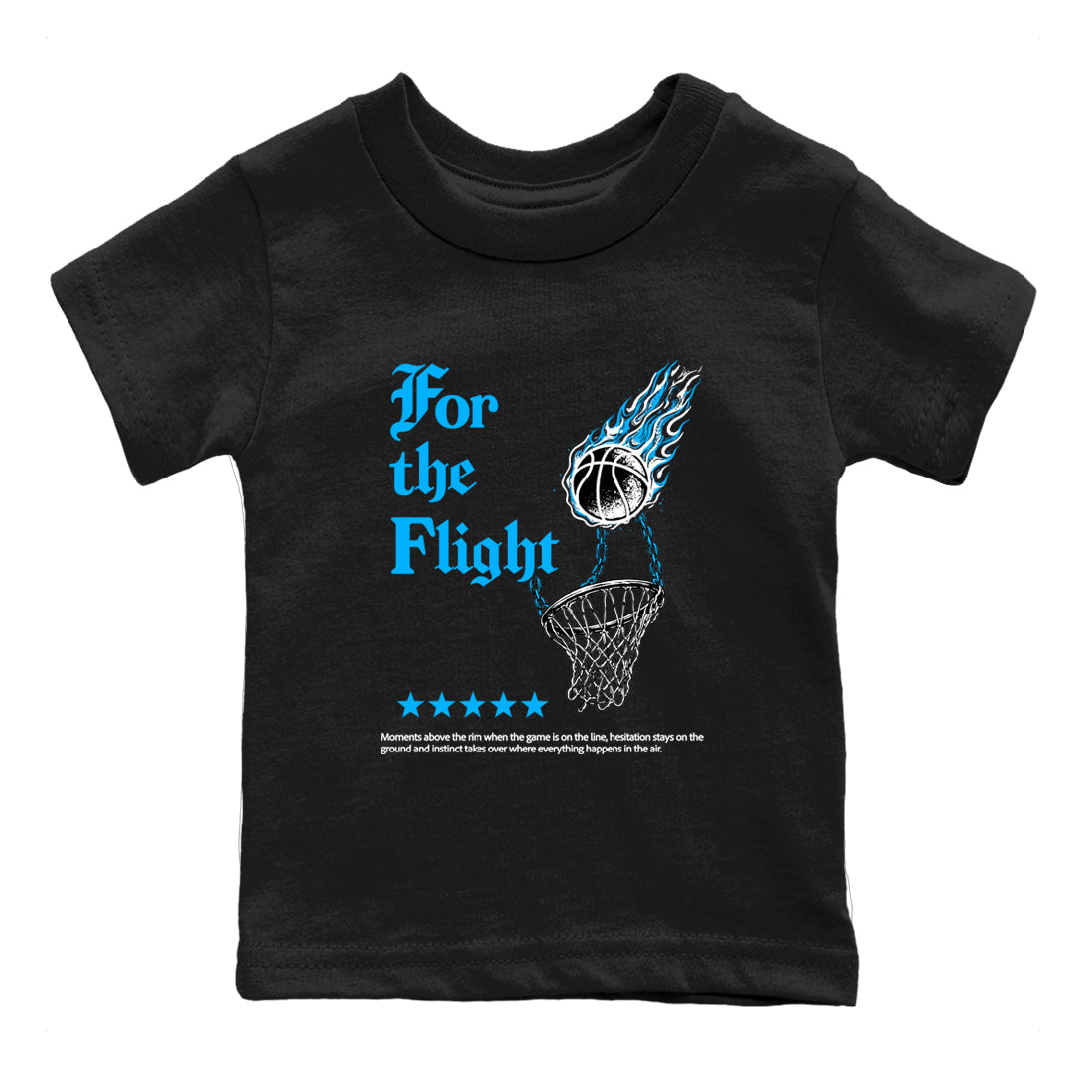 Sneaker match tees – Sneaker Tees To Match Air Jordan 14 University Blue Shoes – For the Flight Kids T-Shirt Black 2