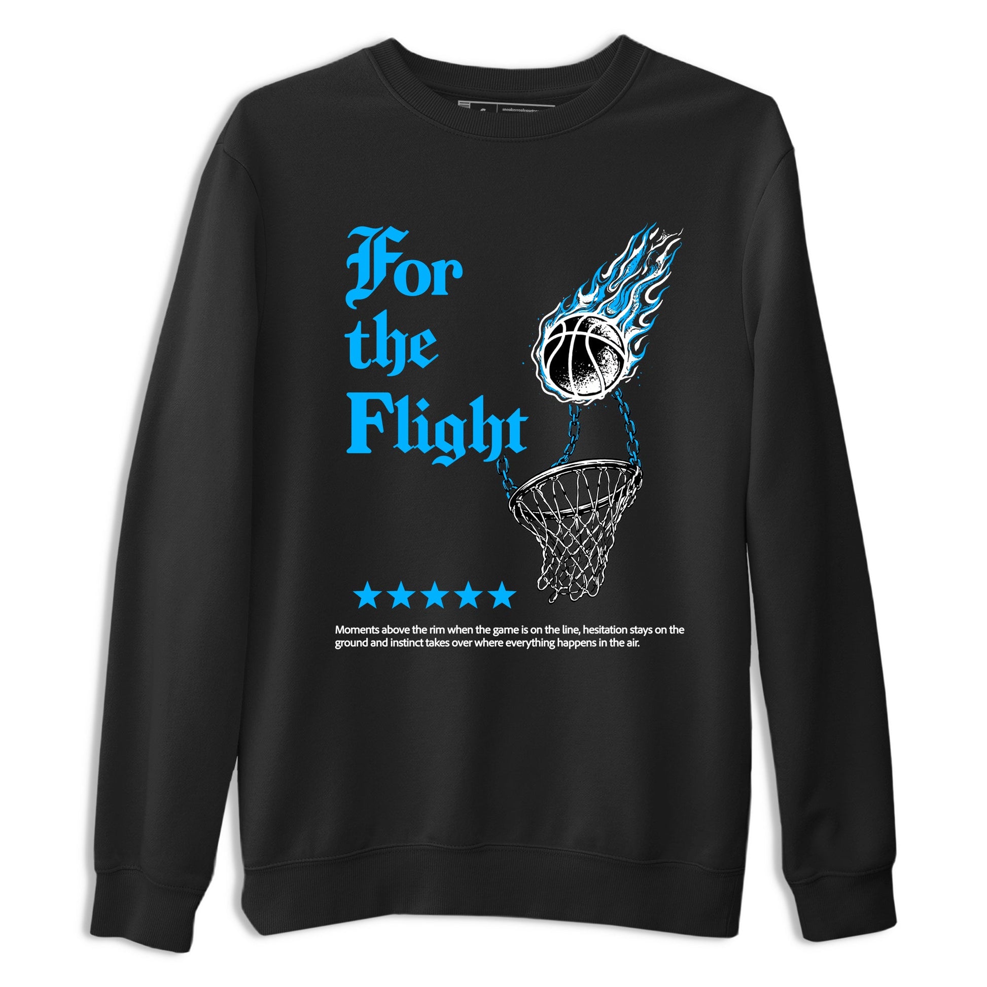 Sneaker match tees – Sneaker Tees To Match Air Jordan 14 University Blue Shoes – For the Flight Tee Black 2