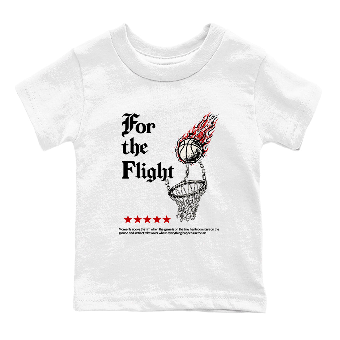 Sneaker match tees – Sneaker Tees To Match Air Jordan 4 Flight Club Shoes – For The Flight Kids T-Shirt White 2