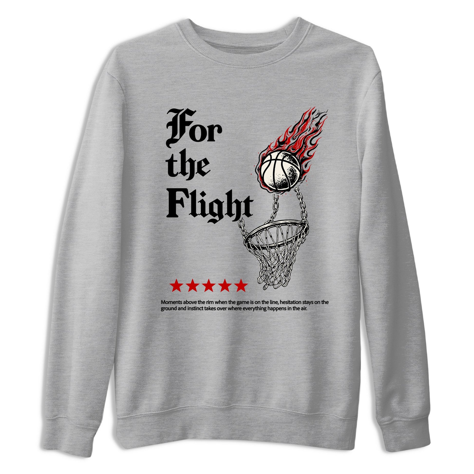 Sneaker match tees – Sneaker Tees To Match Air Jordan 4 Flight Club Shoes – For The Flight Tee Heather Grey 2