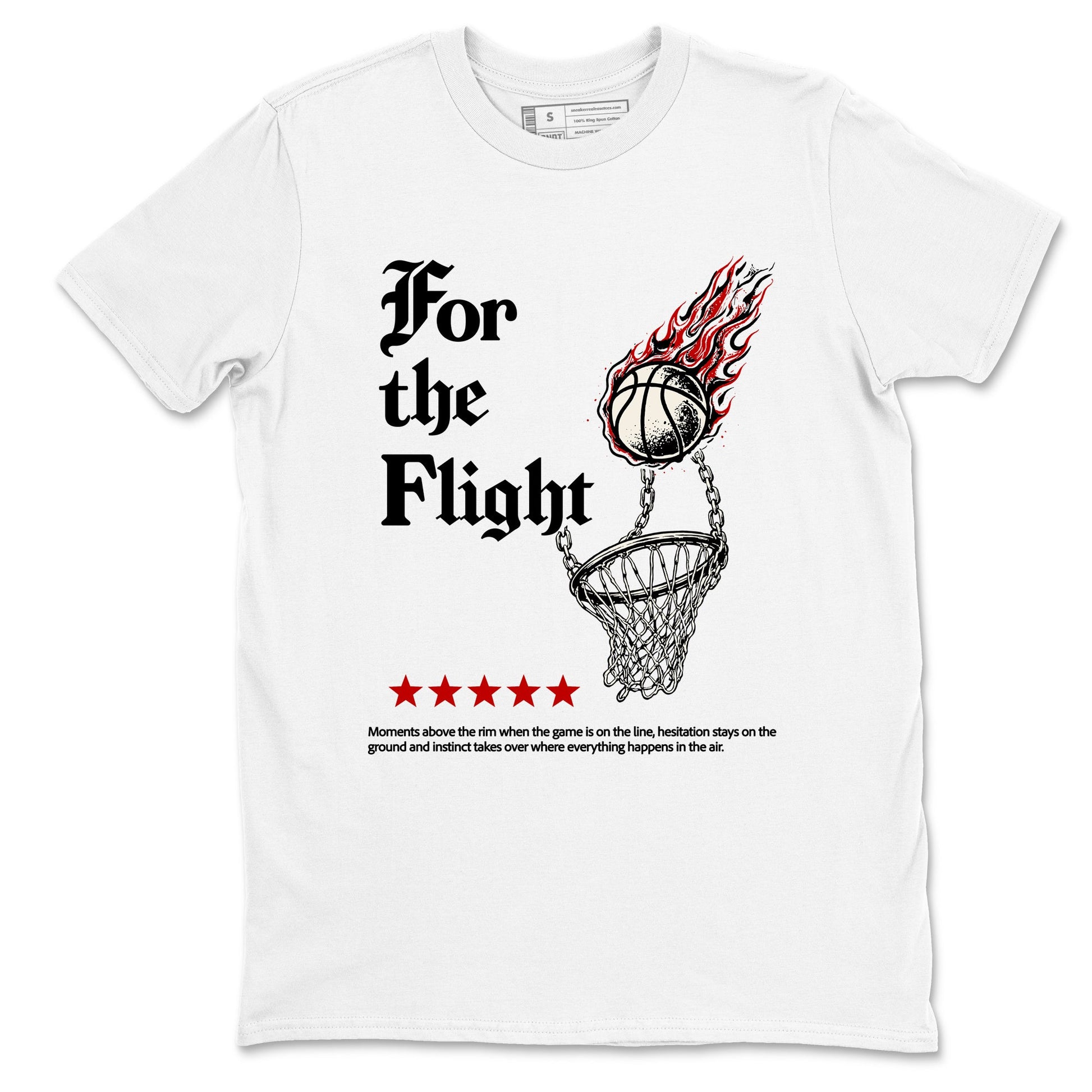 Sneaker match tees – Sneaker Tees To Match Air Jordan 4 Flight Club Shoes – For The Flight Tee White 2