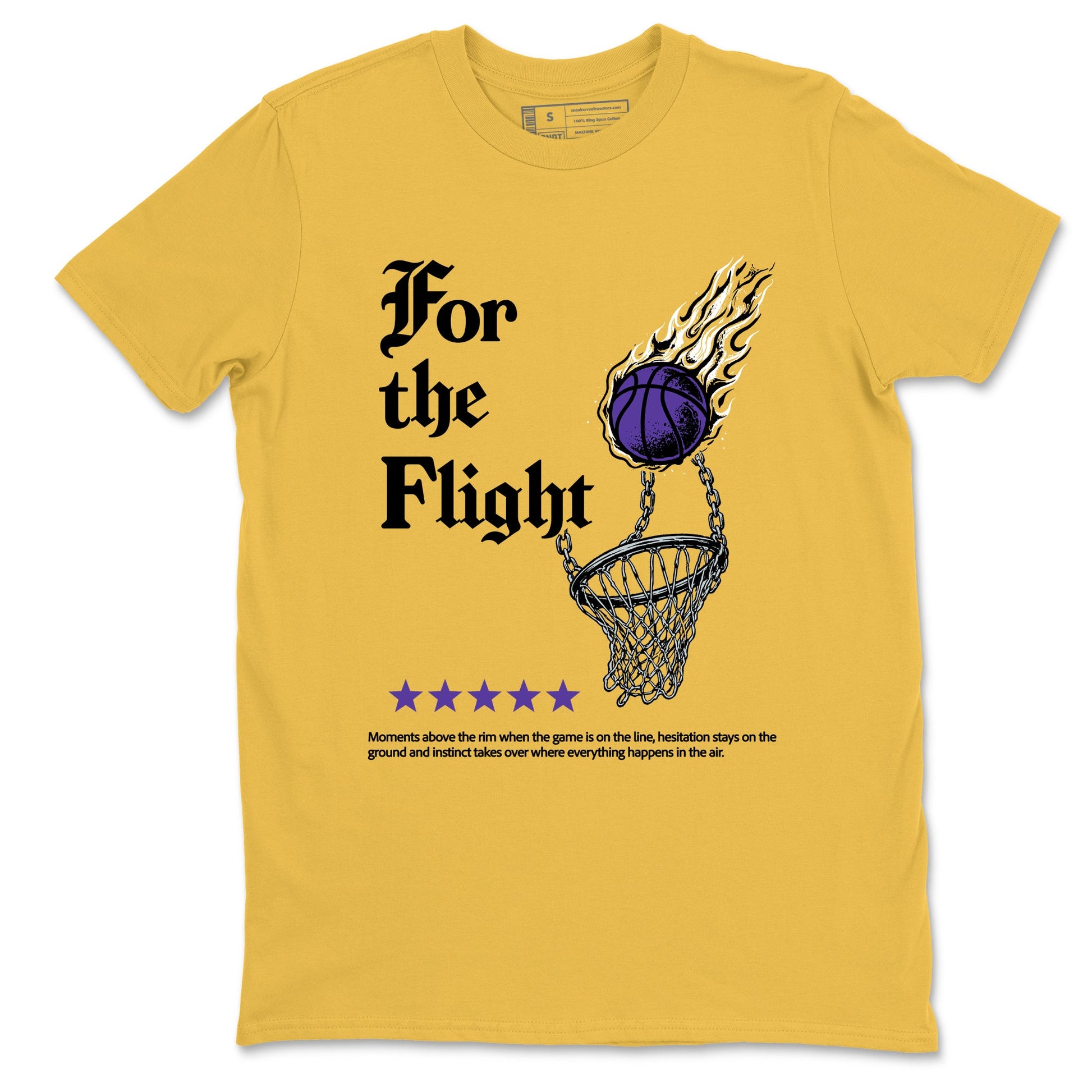 Best Sneakerfits graphic tee – Los Angeles Basketball Tees To Match Air Jordan 4 Lakeshow – For The Flight Tee Daisy 2