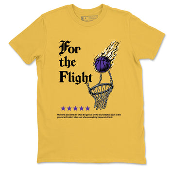 Best Sneakerfits graphic tee – Los Angeles Basketball Tees To Match Air Jordan 4 Lakeshow – For The Flight Tee Daisy 2