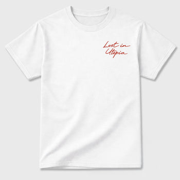 Forever Pleasure Club Graphic T-Shirt sneaker match tee designed for the sneakers, featuring coordinated color options for a perfect streetwear match. White shirt.