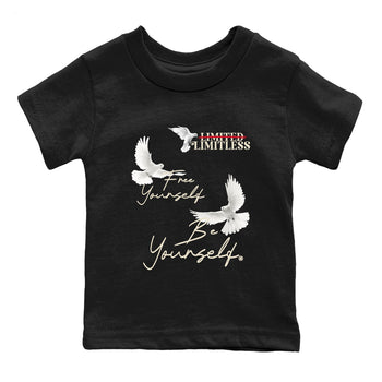 Sneaker Threads – Sneaker Tees To Match Air Foamposite One Pearl – Free Yourself Be Yourself Youth Graphic Tee Black 2. Perfect for Jordan releases 2025 colorways.