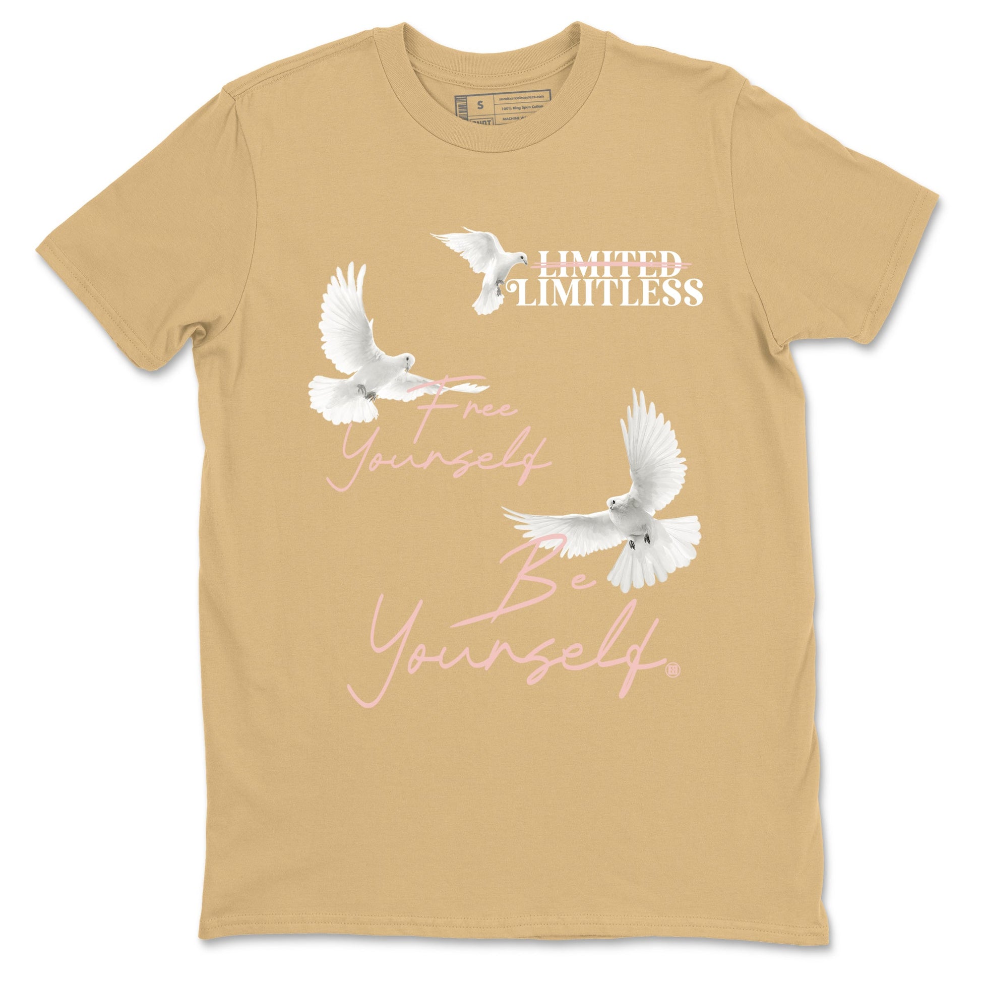 Air Force 1 Low Linen shirts to match jordans Free Yourself Be Yourself sneaker match tees Air Force 1 Linen Graphic Shirts To Match AF1 SNRT Sneaker Tees unisex cotton Old Gold 2 shirts
