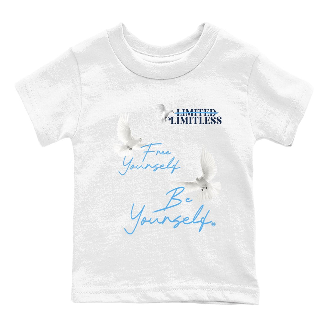 1s Obsidian shirts to match jordans Free Yourself Be Yourself shirts to match Jordans Air Jordan 1 Obsidian match shoes to clothes SNRT Sneaker Tees Youth Baby White 2 tee