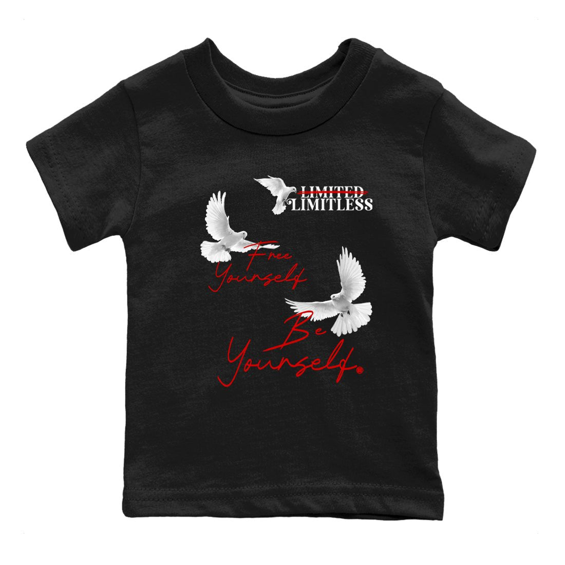 11s Bred Velvet shirts to match jordans Free Yourself Be Yourself sneaker match tees Air Jordan 11 Bred Velvet match shoes to clothes SNRT Sneaker Tees Youth Baby Black 2 tee