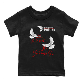 11s Bred Velvet shirts to match jordans Free Yourself Be Yourself sneaker match tees Air Jordan 11 Bred Velvet match shoes to clothes SNRT Sneaker Tees Youth Baby Black 2 tee
