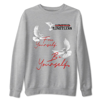 11s Bred Velvet shirts to match jordans Free Yourself Be Yourself sneaker match tees Air Jordan 11 Bred Velvet match shoes to clothes SNRT Sneaker Tees unisex cotton Heather Grey 2 shirts