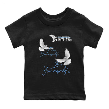 11s Legend Blue shirts to match jordans Free Yourself Be Yourself sneaker match tees Air Jordan 11 Legend Blue match shoes to clothes SNRT Sneaker Tees Youth Baby Black 2 tee