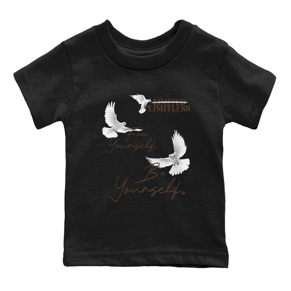 12s Baroque Brown shirts to match jordans Free Yourself Be Yourself sneaker match tees Air Jordan 12 Baroque Brown match shoes to clothes SNRT Sneaker Tees Youth Baby Black 2 tee