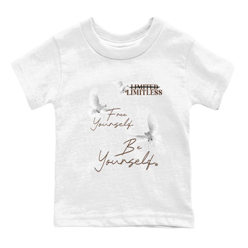 12s Baroque Brown shirts to match jordans Free Yourself Be Yourself sneaker match tees Air Jordan 12 Baroque Brown match shoes to clothes SNRT Sneaker Tees Youth Baby White 2 tee