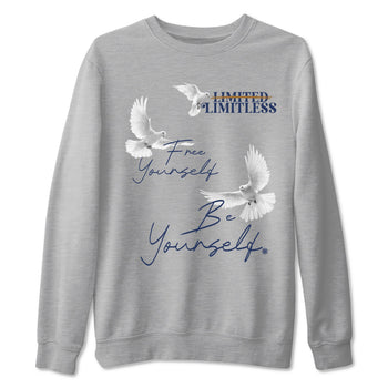 13s Midnight Navy shirts to match jordans Free Yourself Be Yourself sneaker match tees Air Jordan 13 Midnight Navy match shoes to clothes SNRT Sneaker Tees unisex cotton Heather Grey 2 shirts