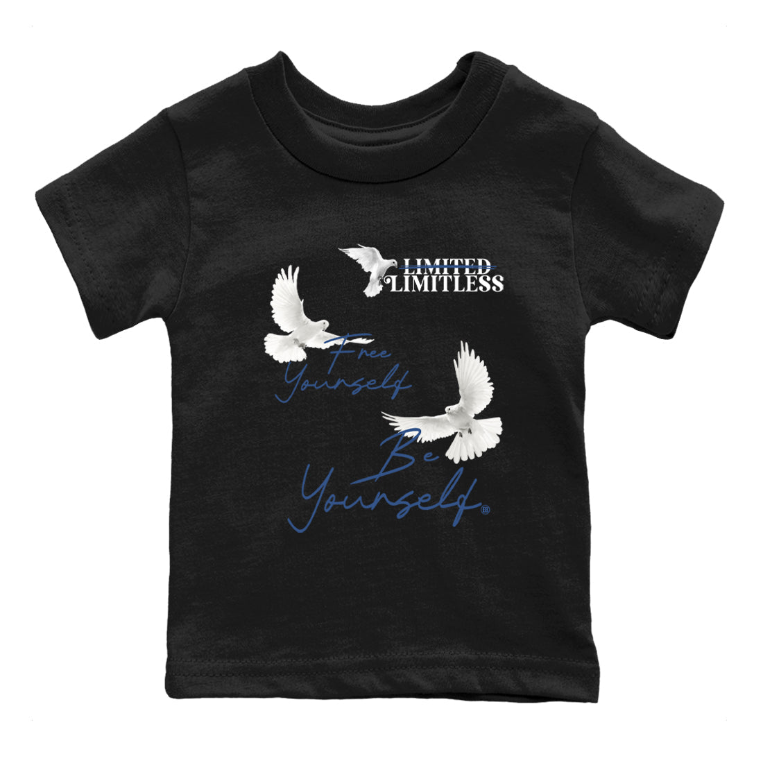 A Ma Maniere Air Jordan 3 Diffused Blue shirts to match jordans Free Yourself Be Yourself graphic tee Jordan 3 For The Love best t-shirts to wear with jordans SNRT Sneaker Tees Youth Baby Black 2 tee