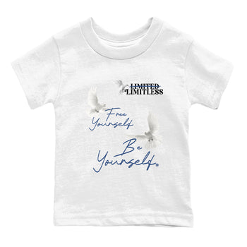 A Ma Maniere Air Jordan 3 Diffused Blue shirts to match jordans Free Yourself Be Yourself graphic tee Jordan 3 For The Love best t-shirts to wear with jordans SNRT Sneaker Tees Youth Baby White 2 tee