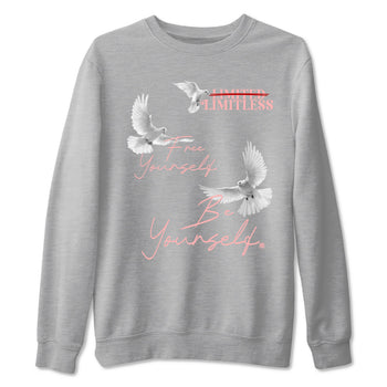 3s Valentines Day tee to match jordans Free Yourself Be Yourself sneaker match tees Air Jordan 3 "Treat Yourself" Washed Coral special Valentine's Day Gift SNRT Sneaker Tees Graphic Tee Heather Grey 2 shirts