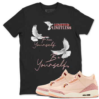 Free Yourself Be Yourself SNRT Sneaker Tees - Air Jordan 3 Valentines Day - SNRT Sneaker T-shirts
