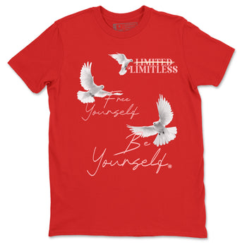 3s Valentines Day tee to match jordans Free Yourself Be Yourself sneaker match tees Air Jordan 3 "Treat Yourself" Washed Coral special Valentine's Day Gift SNRT Sneaker Tees Graphic Tee Red 2 shirts