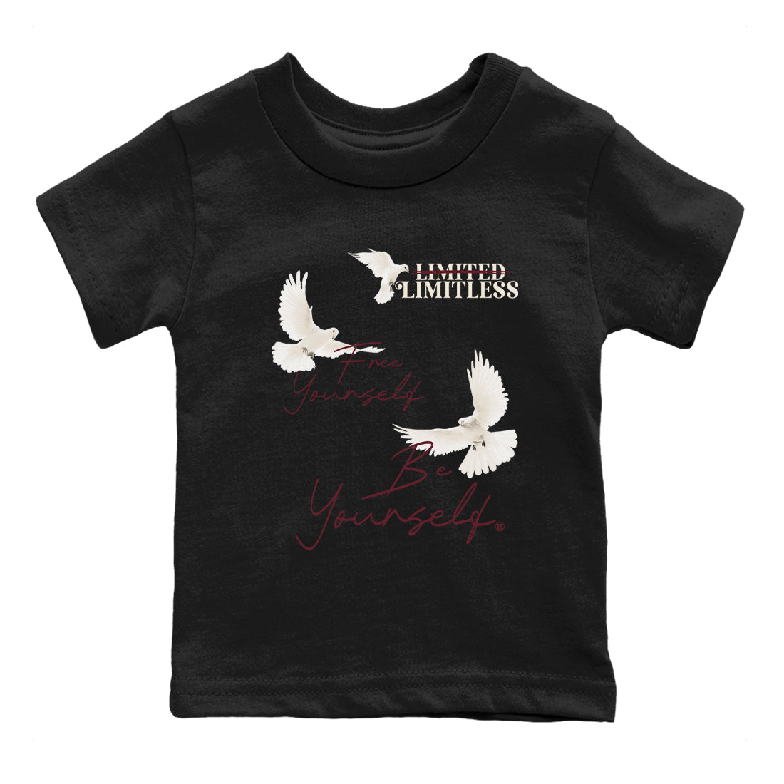 4s A Ma Maniere x "While You Were Sleeping" shirts to match jordans Free Yourself Be Yourself sneaker match tees Air Jordan 4 A Ma Maniere x W.Y.W.S match shoes to clothes SNRT Sneaker Tees Youth Baby Black 2 tee