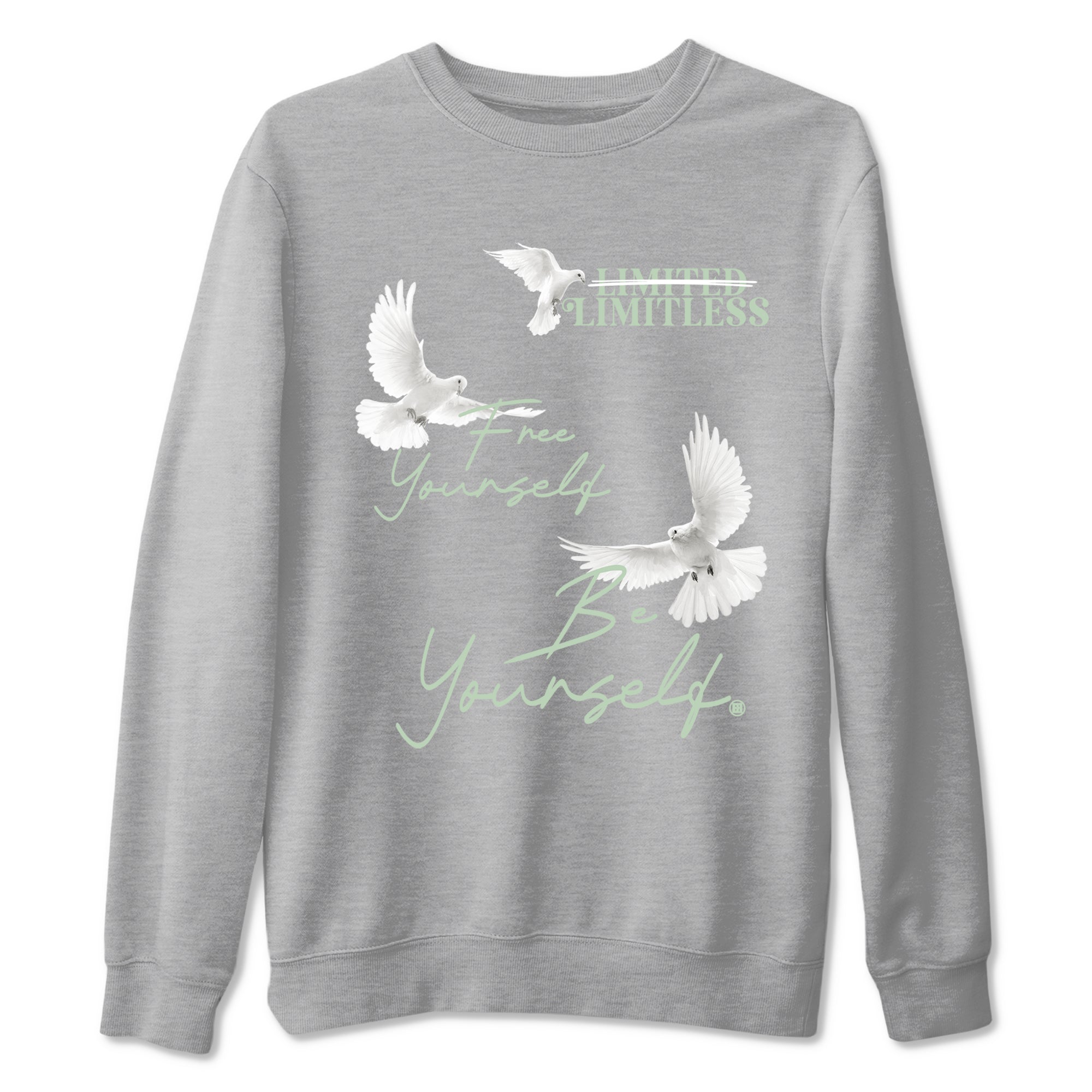4s seafoam shirts to match jordans Free Yourself Be Yourself sneaker match tees Air Jordan 4 Abundance match shoes to clothes SNRT Sneaker Tees unisex cotton Heather Grey 2 shirts