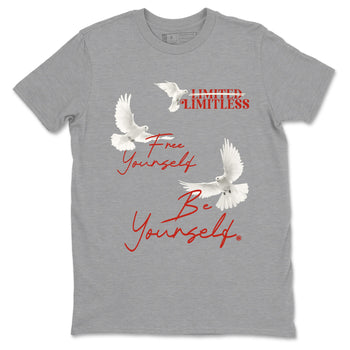 4s Brick By Brick best t shirts to wear with jordans Free Yourself Be Yourself sneaker match tees Nigel Sylvester x Air Jordan 4 Brick by Brick match shoes to clothes SNRT Sneaker Tees unisex cotton Heather Grey 2 shirts