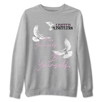 4s Orchid shirts to match jordans Free Yourself Be Yourself sneaker match tees Air Jordan 4 Orchid match shoes to clothes SNRT Sneaker Tees unisex cotton Heather Grey 2 shirts