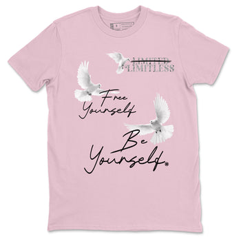 4s Orchid shirts to match jordans Free Yourself Be Yourself sneaker match tees Air Jordan 4 Orchid match shoes to clothes SNRT Sneaker Tees unisex cotton Pink 2 shirts