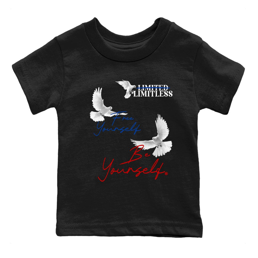 4s Rare shirts to match jordans Free Yourself Be Yourself sneaker match tees Air Jordan 4 Rare match shoes to clothes SNRT Sneaker Tees Youth Baby Black 2 tee