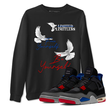 4s Rare shirts to match jordans Free Yourself Be Yourself sneaker match tees Air Jordan 4 Rare match shoes to clothes SNRT Sneaker Tees unisex cotton Black 1 shirts