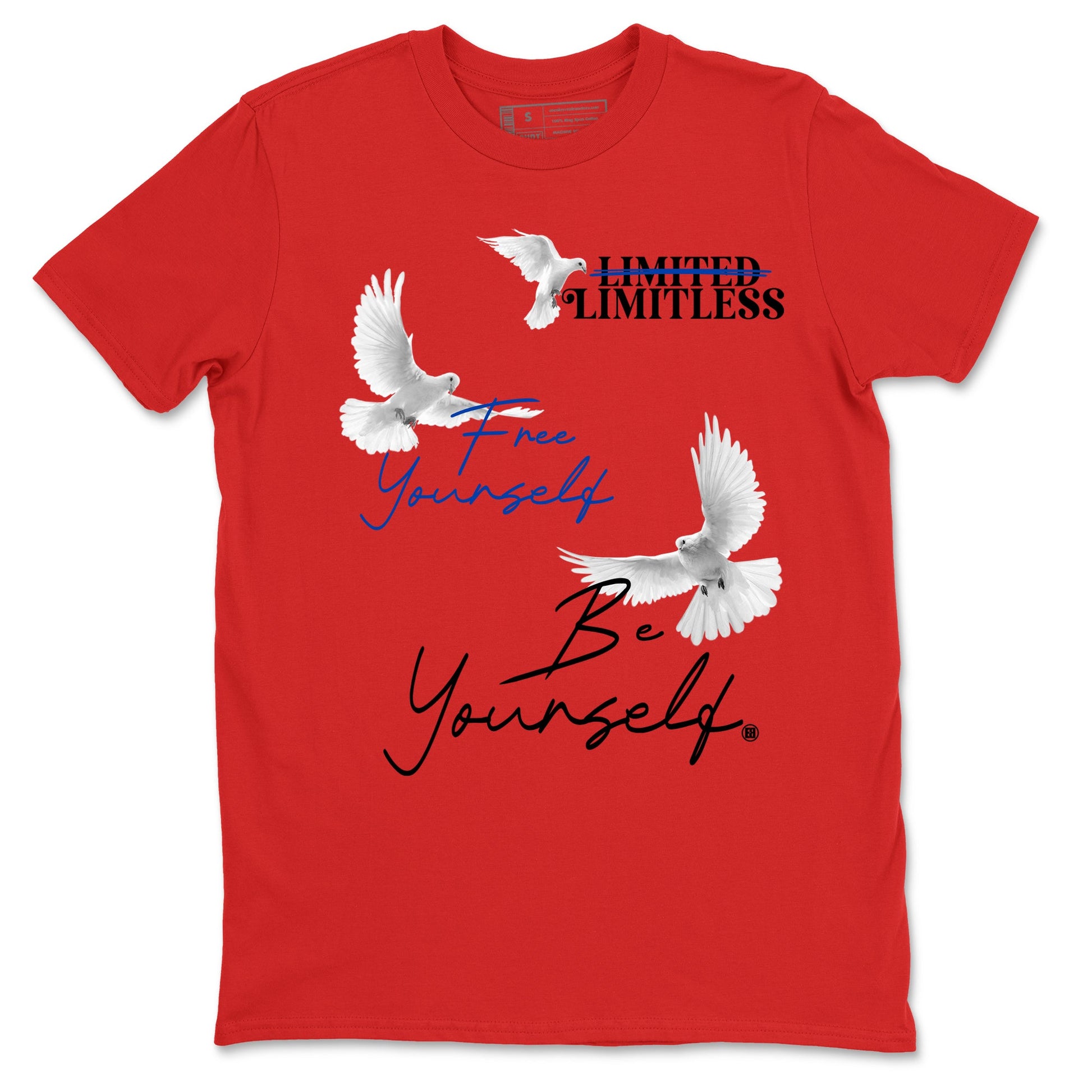 4s Rare shirts to match jordans Free Yourself Be Yourself sneaker match tees Air Jordan 4 Rare match shoes to clothes SNRT Sneaker Tees unisex cotton Red 2 shirts