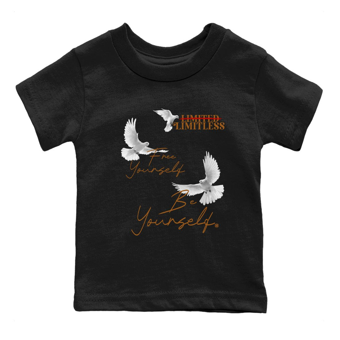 5s Archaeo Brown shirts to match jordans Free Yourself Be Yourself sneaker match tees Air Jordan 5 Archaeo Brown match shoes to clothes SNRT Sneaker Tees Youth Baby Black 2 tee