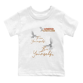 5s Archaeo Brown shirts to match jordans Free Yourself Be Yourself sneaker match tees Air Jordan 5 Archaeo Brown match shoes to clothes SNRT Sneaker Tees Youth Baby White 2 tee